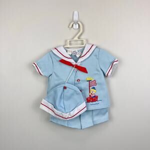 Vintage Cradle Togs 3 Piece Sailor Suit 18 Months NWT